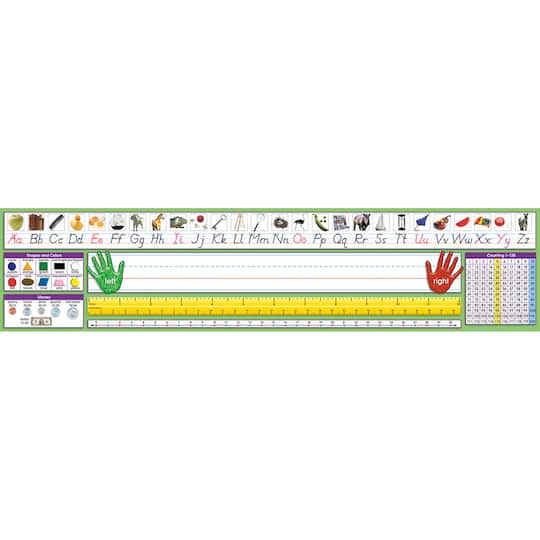 North Star Teacher Resources 17.5" x 4" Adhesive Primary Modern Manuscript Desk Plates, 2 Packs of 36